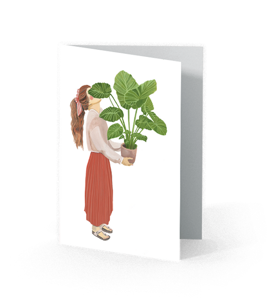 ELEPHANT EAR (Colocasia) - Greeting Card