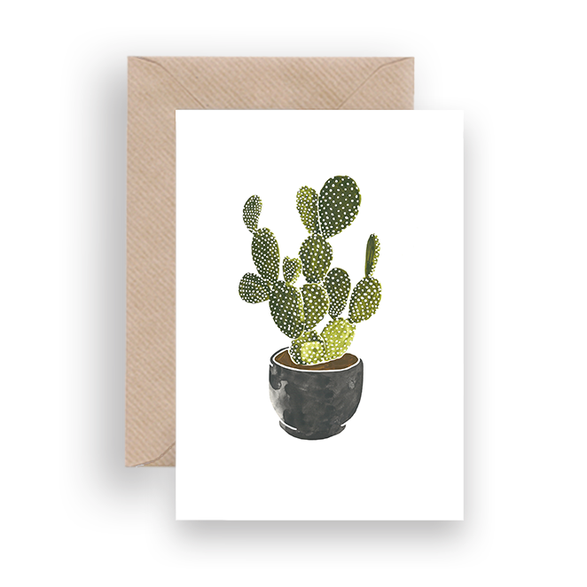 CLASSIC CACTI GREETING CARD - Lykkefund Paper 